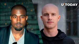"مربوط به Crypto": Kanye West در مذاکرات با برایان آرمسترانگ